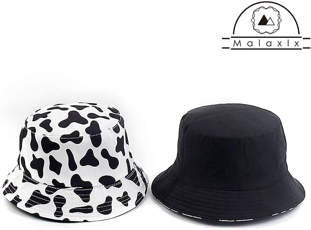 Unisex Bucket Hat Beach Sun Hat Aesthetic Fishing Hat for Men Women Teens,  Reversible Double-Side-Wear 