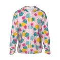 thumbnail image 2 of Lsque Pineapple And Leaves UPF 50+ Lightweight Sun Protection Men's Women's Long Sleeve Shirt, Hoodie Performance -Small, 2 of 9