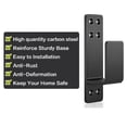thumbnail image 2 of MYG for Door Barricade Brackets for 2x4 Lumber, Home Security Reinforcement, U-Shaped Steel Design, Powder-Coated Rust Prevention, Quick Installation for Interior Exterior Doors (Black), 2 of 10