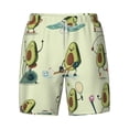 thumbnail image 4 of Lsque Mens Swim Trunks Avocado for Exercise Pattern - Bathing Suit Compression Liner - Beach Swim Shorts Swimwear - (S-3XL) - Stretch Quick Dry -Small, 4 of 9