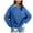 Blue, variant on Lindreshi Fall Sweaters for Women Trendy Women's Sweater 2023 New Loose Round Neck Solid Color Long-Sleeved Lazy Style Knitted Sweater