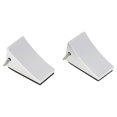 thumbnail image 2 of RC Wheel Stop Chock Model Ornament Park Decor 1/8 Auto Toy Scene Layout Tire Wedge Decorating Accessory Vehicles Models Props Silver, 2 of 8