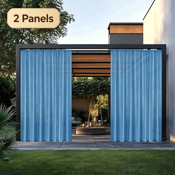 Qocolcyl Blackout Curtains for Living Room, 1 Panel Polyester Thermal Insulated Soundproof Window Drapes, Room Darkening Privacy Curtain, Machine Washable Treatments for Bedroom Office, 55" W x 86.6"