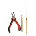 thumbnail image 2 of Hair Extensions Link Beads Kit,Hair Extension Tool Kit Hair Extensions Pulling Needle Hair Extension Kit Elevated Design, 2 of 7