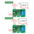 thumbnail image 4 of 2X WiFi Smart Switch DIY 1CH 7-32V RF433 2.4G WiFi Smartlife Module d'Automatisation pour Alexa Home, 2 * Smart Switch, Blanc, 4 of 8