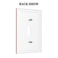 thumbnail image 2 of Daiia Red White Snowflakes Pattern Decorator Wall Plate Child Safe Outlet Cover, Switch and Outlet Covers,Size 1-Gang 5.0" x3.0" , Polycarbonate Thermoplastic-Style T, 2 of 6