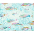thumbnail image 2 of Bryant, Susan 18x15 White Modern Wood Framed Museum Art Print Titled - Aqua Blue Fishy, 2 of 4