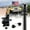 black, variant on OLIYNEDY Truck Flag Pole with Mount for Truck Bed, 5ft Metal Flagpole for Car, Pickup, Jeep, Heavy Duty Flag Pole Kit with Holder, White