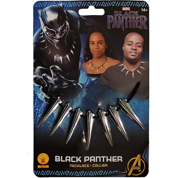 Black Panther Teeth Necklace Costume Accessory