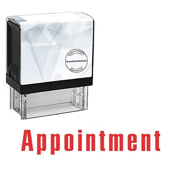 StampExpression - Appointment Office Self Inking Rubber Stamp - Red Ink (A-5202)