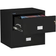 thumbnail image 3 of Phoenix Safe Lateral 31 inch 2-Drawer Fireproof File Cabinet with Key Lock, Water Seal, Black, LAT2W31B, 3 of 6