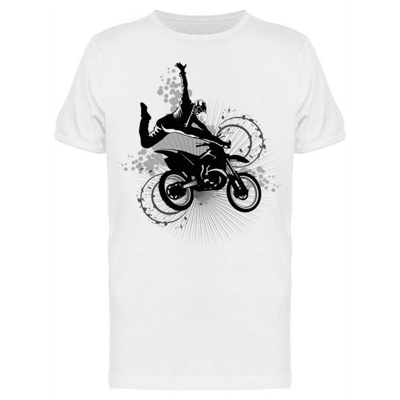 High Jump Motorcyclist T-Shirt Men -Image by Shutterstock, Male Medium