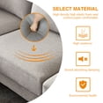 thumbnail image 4 of Euroco 4-Peice Modern Sectional Sofa with 2 Pillows, L Shape Modular Sofa Set for Living Room Office, Gray, 4 of 10