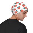 thumbnail image 4 of Naloa Strawberries Soft Beanie Hat, Knit Beanie Daily Beanie in Fine Knit for Women Men Winter Travel, Outdoor, 4 of 7