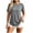 Gray, variant on Womens Workout Tops Short Sleeve Yoga Tees Gym Athletic T-Shirts Running Shirts Summer Causal Tunic Tops for Ladies