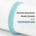 thumbnail image 4 of 446pcs Natural Amazonite Beads 2mm Natural Blue Stone Beads Undyed Loose Faceted Beads Natural Gemstone Beads Energy Stone for Bracelet Necklace Jewelry Making Clothing Beading - Hole: 0.5mm Colorful, 4 of 6