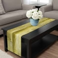 thumbnail image 4 of Yellow Table Runner 72 Inches Long, Retro Oil Painting Modern Abstract Art Aesthetics Kitchen Coffee Dining Table Decoration for Home Party Birthday Wedding Home Decor 18x72 Inches, 4 of 8