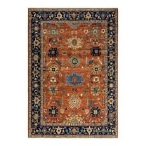 Serapi, One-of-a-Kind Hand-Knotted Area Rug - Orange, 6' 3" x 8' 11"