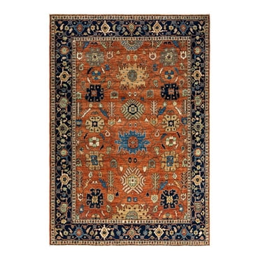 Serapi, One-of-a-Kind Hand-Knotted Area Rug - Orange, 6' 3" x 8' 11"