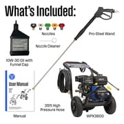Westinghouse 3600-PSI, 2.7-GPM Heavy Duty Gas Pressure Washer, 5 Nozzles, Soap Tank