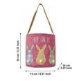 thumbnail image 3 of ZHUASHUM Easter Storage Portable Storage Non-Woven Bow Basket Basket Rabbit Bucket Decoration Home Textile Storage Create A Full, Festivel Easter Feeling., 3 of 9