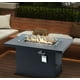 SYNGAR 44in Fire Pit Tables for Outside Patio 55,000 BTU, Propane Fire ...