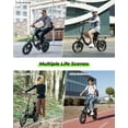 thumbnail image 6 of iSinwheel 750W Folding Electric Bike,16" Electric Bicycles with Max 56KM PAS Range & 20MPH,Step-Thru Commuter E Bikes for Adults and Teens,Black, 6 of 9