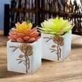 thumbnail image 4 of 2 uds flores falsas simulación suculentas bonsái plantas verdes artificiales adornos creativos, 4 of 5