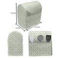 thumbnail image 4 of Vintage Stand Mixer Cover, Abstract Flowers Motifs with Geometric Shapes Monochrome Illustration, Kitchen Appliance Organizer Bag Cover with Pockets, 5 Quarts, Lime Green and White, by Ambesonne, 4 of 4