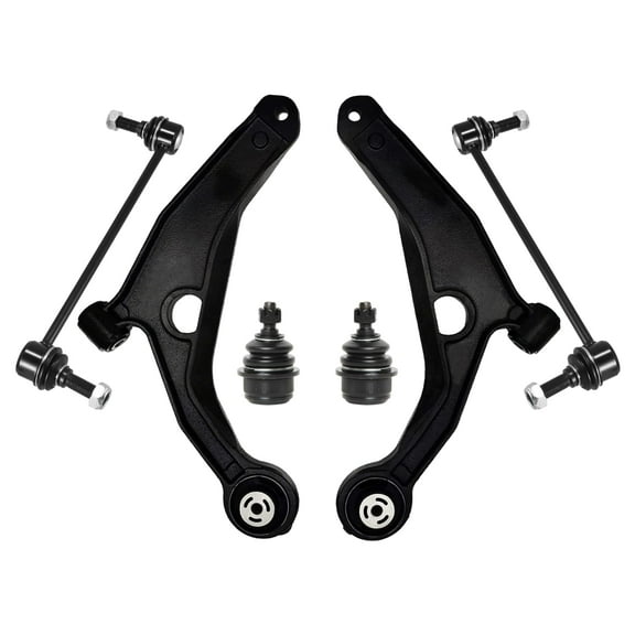 PartsW - 6 Pc Front Suspension Kit Lower Control Arms   Stabilizer Sway Bar Links   Lower Ball Joints for Dodge Journey 2009-2020