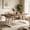 Brown White, variant on Fnova 70.86 Inch Farmhouse Dining Table, X-Shaped Metal Legs, Large Rectangular Kitchen Table for 6-8 People, Heavy Duty Dining Room Furniture