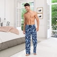 thumbnail image 6 of FORMRS Mens Pajama Pants with Pockets Cotton Sleepwear Lounge Bottoms Sizes S-2XL, Watercolor Shark Pattern, 6 of 7