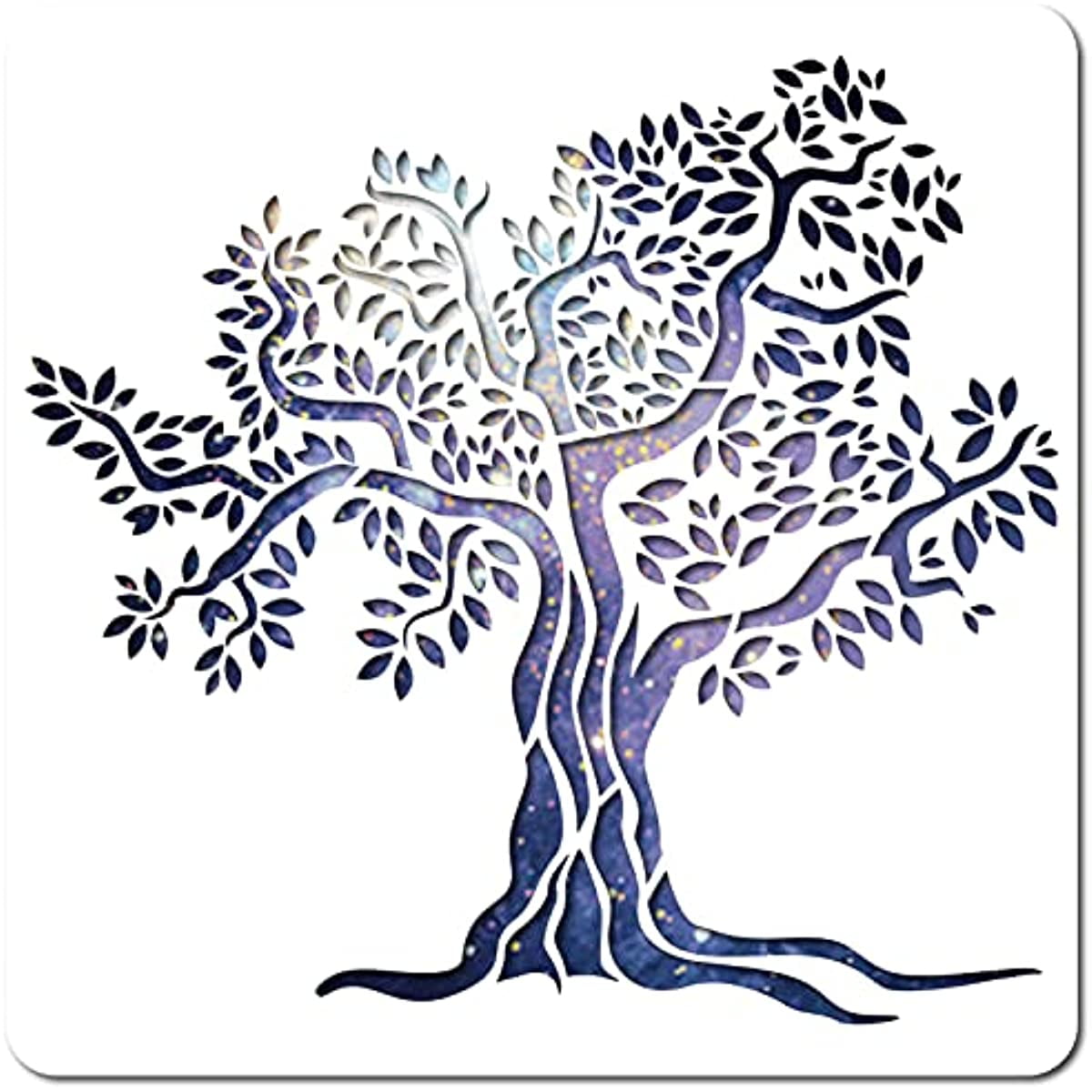 1PC Large Tree of Life Stencil Template 12x12 Inch Reusable Sign Home