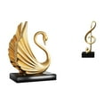 thumbnail image 1 of estatua de resina de cisne,Figuras de cisne,estatuas,decoración del hogar,fiesta de bodas,Figura de escritorio,Escultura de nota musical para escritorio,oficina,decoración del hogar,Figura, 1 of 8