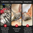thumbnail image 5 of Electric Fish Scaler with 6-Faced Cutter Head and 5500 Min Motor Speed for Quick Scale Removal, Suitable for All Fish Types and Fast-Paced Work, Made of Stainless Steel and ABS Plastic, 5 of 9