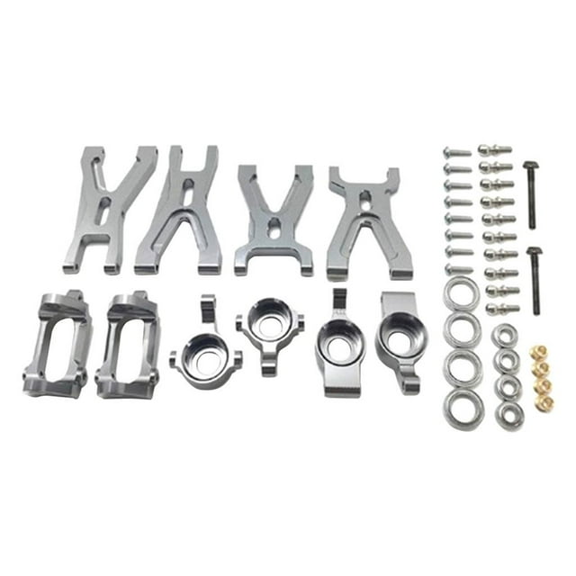 Kit de asiento C con brazo de suspensión delantero y trasero para coche RC, accesorios para vehículos RC WLtoys gris