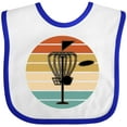 thumbnail image 3 of Inktastic Disc Golf Retro Sunset Boys or Girls Baby Bib, 3 of 4