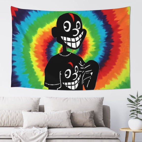 Lil Darkie Tapestry Wall Hanging Home Decoration Wall Blanket Dormitory Living Room Bedroom Backdrop Poster( 60x40inch)