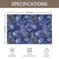 thumbnail image 3 of Placemat, Pioneer Flower Floral Print Pattern Place Mats Table Mat Set Of 2, PVC Washable Placemats for Party Kitchen Dining Decoration, 18x12 Inch, Fade Resistant, 3 of 6