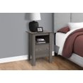 thumbnail image 3 of Monarch Specialties Accent Table, Side, End, Nightstand, Lamp, Storage, Living Room, Bedroom, Grey Laminate, Transitional, 3 of 4