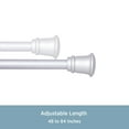thumbnail image 4 of Trumpet 84-120 in. Decorative Curtain Rod & Holdback Set, 5/8 in. Diameter, 4 of 6