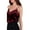 red, variant on Luiryare Women Slim Sleeveless Lace Velvet Vest Top Tank Blouse Camisole