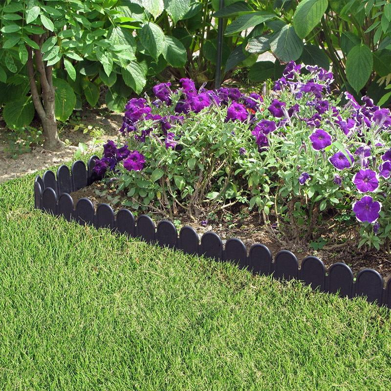 Horypt 9.8ft Garden Edging Lawn Border Edging Patio Cobblestone Garden