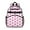 Pink Daisy Flower, variant on Pink Daisy Flower Polka Dots Pattern Backpack for School,Cute School Bag,Schoolbag with Adjustable Shoulder Straps & Padded Back,15.25"x11.5"x5.25"