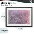 thumbnail image 4 of Stupell Industries Modern Pink Meadow at Dawn Black Framed Print Under Glass, 20 x 14, by Nathan Larson, 4 of 8