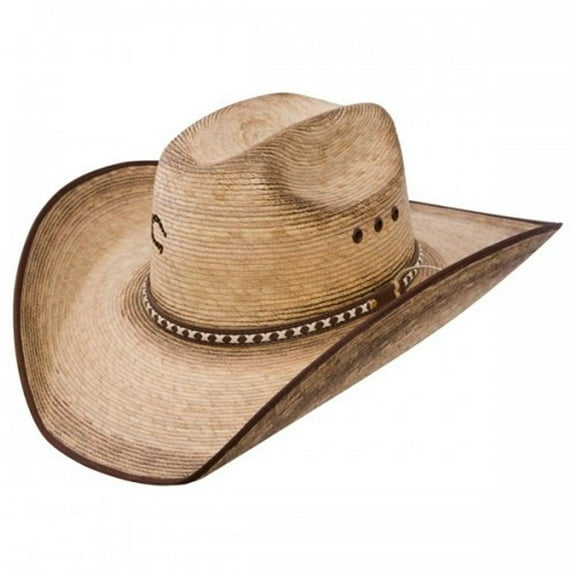 Charlie 1 Horse Comanche B - 15X Mexican Palm Cowboy Hat 7 1/8