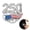 Silvery, variant on US 250th Anniversary Lapel Pin, Patriotic Souvenir Brooch, 2" x 2" Alloy with Rhinestones, 4th of July Gift