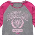thumbnail image 3 of Barbie - Barbie Land Athletics - Toddler & Youth Girls Raglan Graphic T-Shirt, 3 of 5