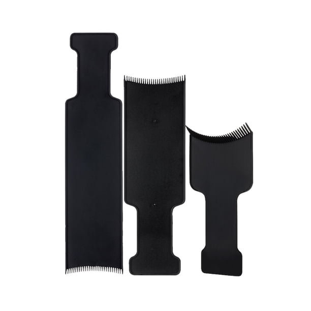 BRIGHTFUFU 3 piezas profesional peine para colorear peine cepillo para el cabello teñido útil DIY tinte de peluquería cepillo de pelo tabla larga para peluquería (L, M y S para cada uno)