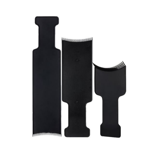 3 peines profesionales para teñir el cabello, útiles para teñir el cabello en casa, cepillos de tinte para peluquería, tabla larga para barbería (L, M y S, uno de cada uno)